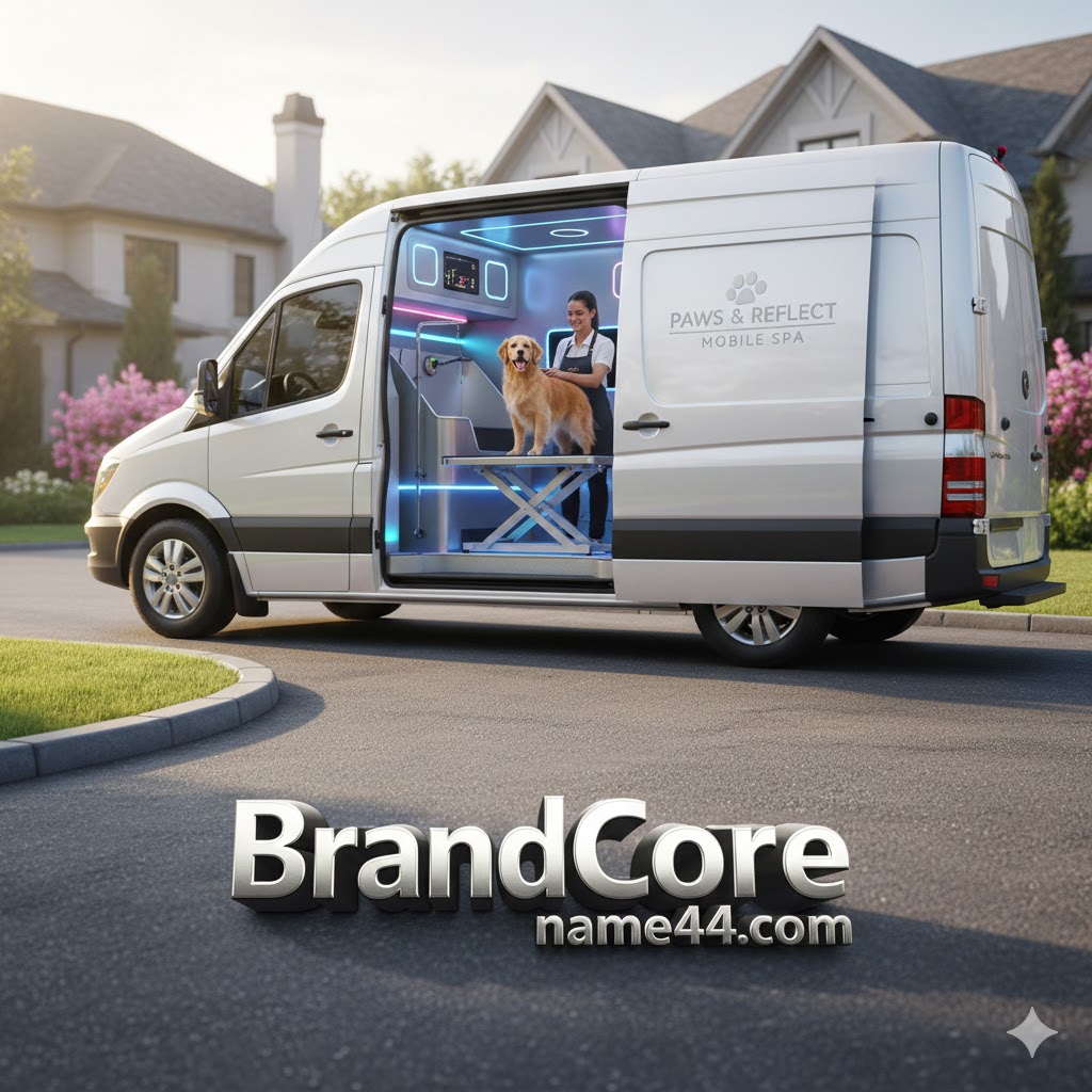 Figure 1: A fully equipped Mobile Grooming Unit servicing a client in the US market.